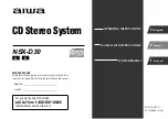 Aiwa NSX-D30 Operating Instructions Manual preview