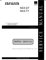 Предварительный просмотр 1 страницы Aiwa NSX-D7 Service Manual