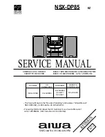 Preview for 1 page of Aiwa NSX-DP85 Service Manual