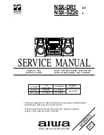 Aiwa NSX-DR1 Service Manual предпросмотр