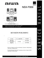 Preview for 1 page of Aiwa NSX-F959 Service Manual