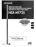 Aiwa NSX-MT725 Operating Instructions Manual предпросмотр