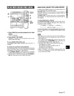 Предварительный просмотр 27 страницы Aiwa NSX-MT725 Operating Instructions Manual