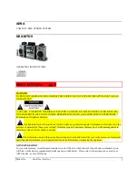 Aiwa NSX-MTD9 Operating Instructions Manual предпросмотр