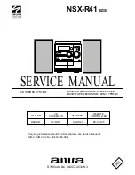 Aiwa NSX-R41 Service Manual preview