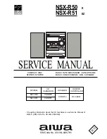 Aiwa NSX-R50 Service Manual preview