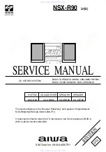 Preview for 1 page of Aiwa NSX-R90 Service Manual