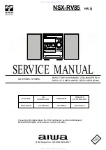 Предварительный просмотр 1 страницы Aiwa NSX-RV85 Service Manual