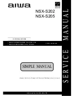 Preview for 1 page of Aiwa NSX-S202 Service Manual