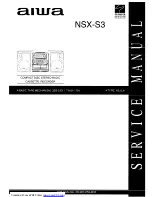 Aiwa NSX-S3 Service Manual предпросмотр