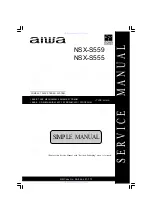 Aiwa NSX-S555 - SERVICE Service Manual preview