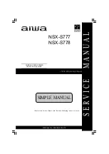 Aiwa NSX-S777 Service Manual предпросмотр