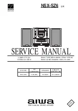 Предварительный просмотр 1 страницы Aiwa NSX-SZ6 Service Manual