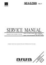 Aiwa NSX-SZ809 Service Manual preview