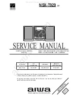 Preview for 1 page of Aiwa NSX-T929 Service Manual