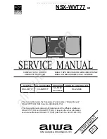 Aiwa NSX-WVT77 Service Manual preview