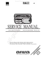 Aiwa RM-77 Service Manual preview