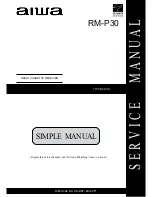 Preview for 1 page of Aiwa RM-P30 Service Manual