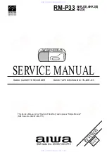 Aiwa RM-P33 Service Manual preview