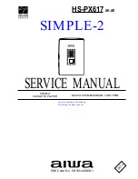 Preview for 1 page of Aiwa SIMPLE-2 XH-AG1000 HR Service Manual