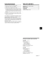 Preview for 3 page of Aiwa SX-AVR50 Operating Instruction