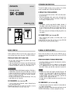 Aiwa SX-C300 Operating Instructions preview