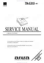 Предварительный просмотр 1 страницы Aiwa TN-C315 Service Manual