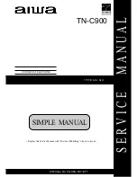 Предварительный просмотр 1 страницы Aiwa TN-C900 Service Manual