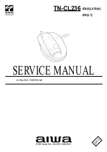 Aiwa TN-CL236 Service Manual предпросмотр