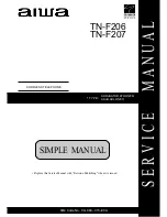 Предварительный просмотр 1 страницы Aiwa TN-F206 Service Manual