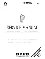 Aiwa TP-M105 Service Manual preview