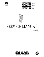 Preview for 1 page of Aiwa TP-M130 Service Manual