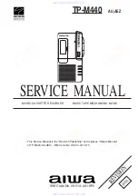 Preview for 1 page of Aiwa TP-M440 Service Manual