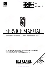 Preview for 1 page of Aiwa TP-M525 Service Manual