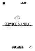 Aiwa TP-S3 Service Manual preview