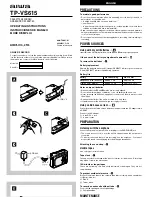 Aiwa TP-VS615 Operating Instructions Manual preview