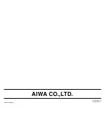 Preview for 14 page of Aiwa TS-CD20u Operating Instructions Manual