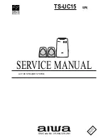 Preview for 1 page of Aiwa TS-UC15 Service Manual