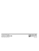 Preview for 8 page of Aiwa TS-W100 Operating Instructions Manual