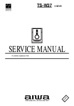 Preview for 1 page of Aiwa TS-W37 Service Manual