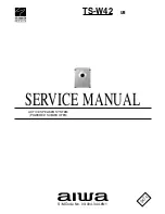 Aiwa TS-W42 Service Manual preview