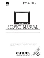 Aiwa TV-14GT33 (Japanese) Service Manual предпросмотр