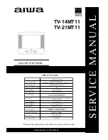 Aiwa TV-14MT11 Service Manual предпросмотр