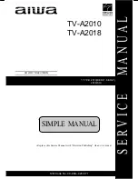 Aiwa TV-A2010 Service Manual предпросмотр