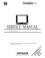 Aiwa TV-AS216 Service Manual предпросмотр