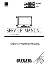 Aiwa TV-C1421 Service Manual предпросмотр