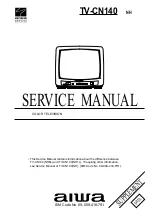 Preview for 1 page of Aiwa TV-CN140NH Service Manual