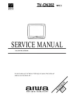 Предварительный просмотр 1 страницы Aiwa TV-CN202 Service Manual