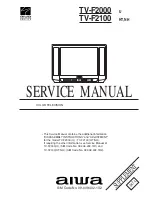 Предварительный просмотр 1 страницы Aiwa TV-F2000 Service Manual