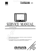 Предварительный просмотр 1 страницы Aiwa TV-FS2180 Service Manual